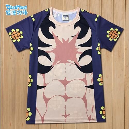 Tops Anime ONE PIECE T-shirt COSPLAY Casual Fashion Short Sleeve Cute Men&Women 2018 Summer full color T-shirt