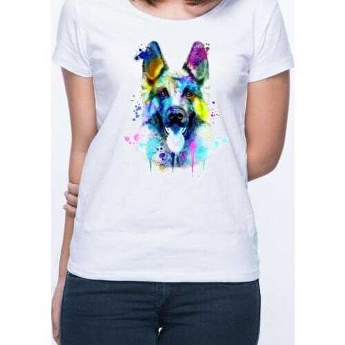 Tops animals dog t-shirt kpop tshirt harajuku kawaii german shepherds print vintage t shirt women summer clothes 2020 tumblr