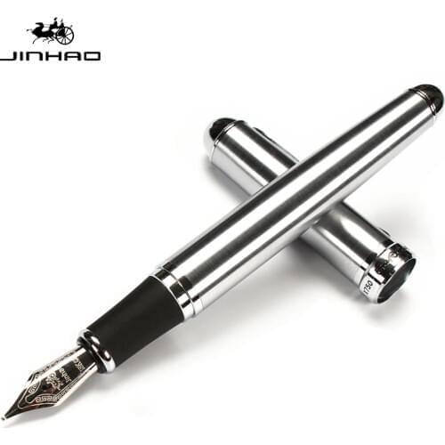 JINHAO X750 Stainless steel Business office Medium Nib Fountain Pen New ink pen