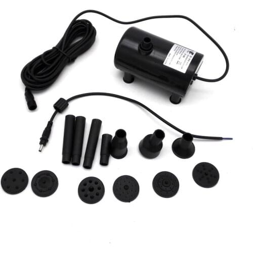 JT-880 CE IP68 ROHS Solar DC 6~24V Brushless Submersible Water Pump Fountain With Low Noise