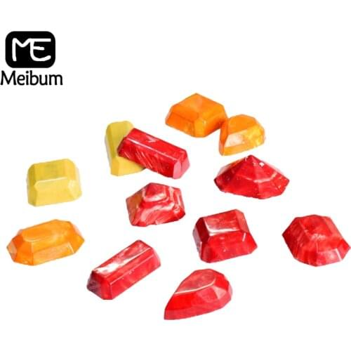 Meibum 24 Cavity Polycarbonate Chocolate Mold Hard Candy Pan Decorating Mould Stone Diamond Confectionery Dessert Baking Tray