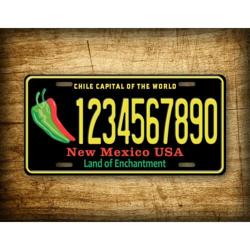 Mexico "Chile" License Plate Signs for Garage Bar Pub Club Man Cave Wall Decoration