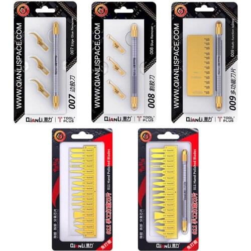 QIANLI Knife 007 008 009 011 Professional IC CPU Glue Remover Multifuntion Polished Blades Motherboard Cleaning Scraping Tools