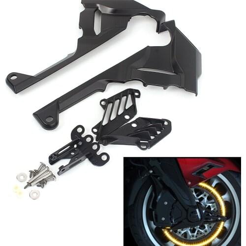 Motorcycle Fairing Black ABS Front Brake Caliper Decoration Cover Accent Trim For Honda Goldwing Gold Wing GL1800 F6B 2018