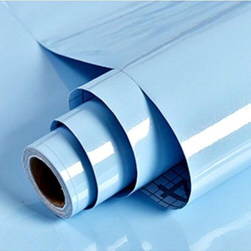 Solid Color Wall Stickers Waterproof Wallpaper Shiny Glitter DIY Vinyl Contact Paper Kitchen Furniture Renovation Self Adhesive