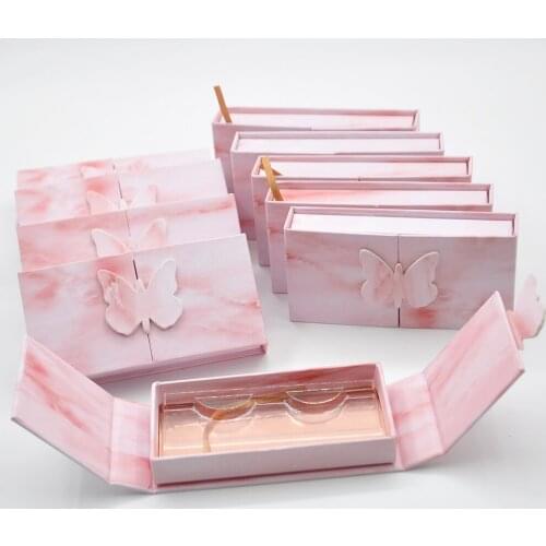 Wholesale False Eyelashes Package Eyelash Packaging Box Custom Logo Lash Boxes Packaging 3D Mink Lashes Makeup Case Bulk Vendors