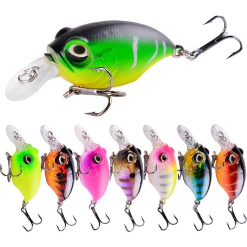 1Pc New Japanese Design Hard Fishing Lure 58mm 8.4g Mini Crank Lures For Pike Perch Bass Floating Crankbait Pesca Fishing Tackle
