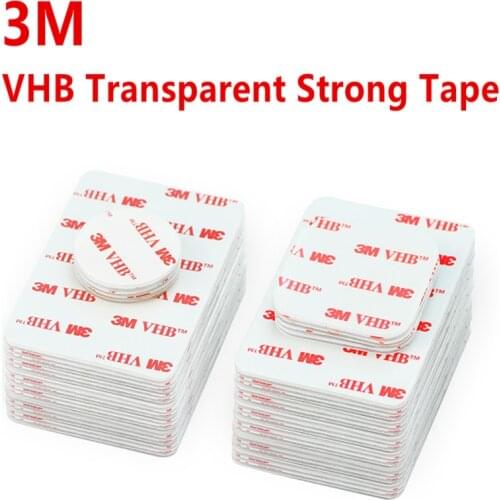 10pcs 3M Strong Pad Mounting Tape Double Sided Adhesive Acrylic Removable and transparent Tape Two Sides Mounting Sticky