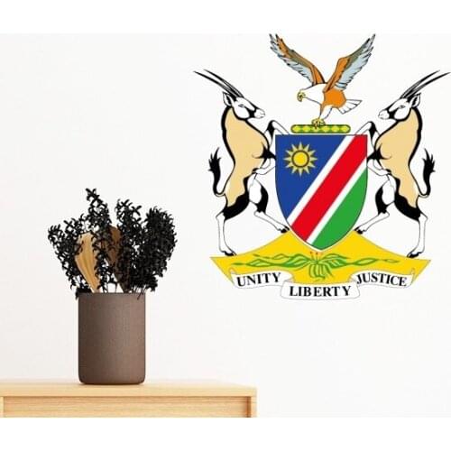 The Republic of Namibia Flag National Emblem Africa Country Removable Wall Sticker Art Decals Mural DIY Wallpaper for Room Decal