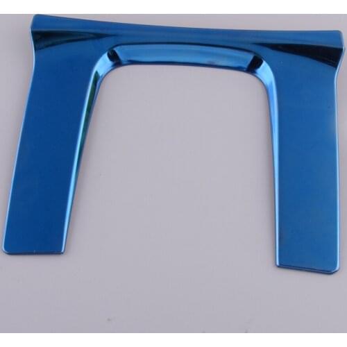 Blue Stainless Steel Console Gear Shift Frame Trim Gear Shift Decoration Trim Fit for Honda Civic 10th 2016 2017 2018 2019 2020