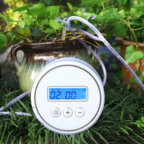 Garden Drip Irrigation System SinglePump Controller Timer Device Automatic Watering Kits Indoor Irrigation System Plant Watering