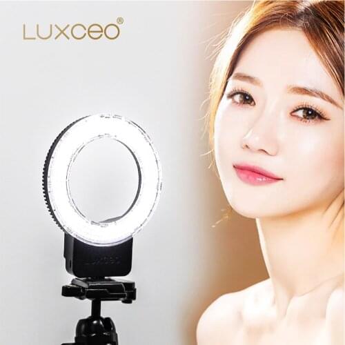 LUXCEO 5.5inch LED Ring Light Live Supplementary Lamp Adjustable Brightness Dimmable LED Ring Fill Light For Smartphone Camera