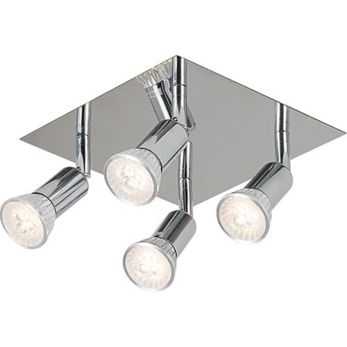 LED Spot Light Ceiling Downlight Adjustment Angle with GU10 LED Bulb Ceiling Spot Light 4 Ways 12w Led Track Light