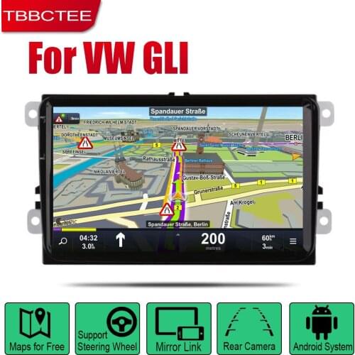 TBBCTEE Android Car GPS Navi for Volkswagen VW GLI 2005~2018 player Navigation WiFi Bluetooth Mulitmedia system audio stereo EQ