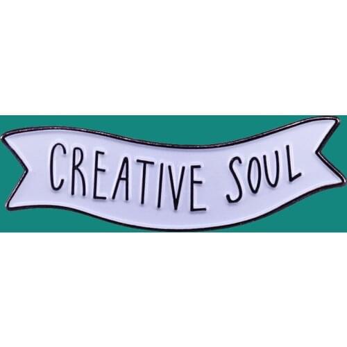 Creative Soul Lapel Enamel Pins Collect Fun Metal Cartoon Brooch Badges Backpack Collar Adorn Men Women Fashion Jewelry Gifts