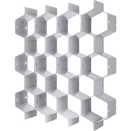 Honeycomb Separator Adjustable Drawer Organizer Divider for Underwear Belt-Scarf Socks Organizer