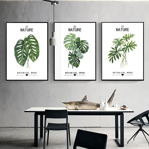 Take On A New Look Plant Leaves Nature Botanical Nordic Postermood Canvas Paintings Wall Art Pictures For Living Room Decoration