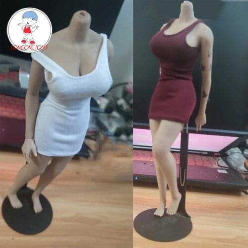 1/6 scale female Sexy evening party dress black sling vest for 12" TBLeague action figures body Jiaou doll DIY women clothes