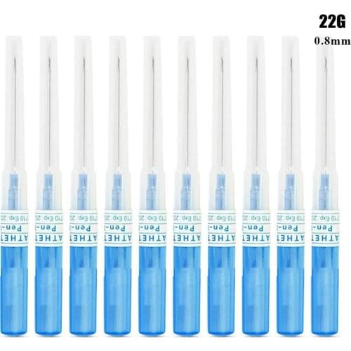 25/50/100PCS 22G Gauge Body Piercing Needles I.V Catheter Sterilised Body Piercing Tattoo Needles Sewing Needles Free Shipping