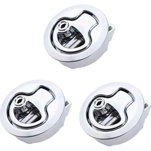 3x Marine Boat Stainless Steel 2' Flush Pull Locker Hatch Latch Lift Handle