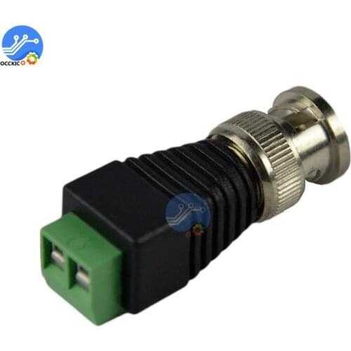 5 pcs BNC Male to Coax CAT5 Connector Adapter BNC Plug For CCTV Camera Video BNC Coax Converter