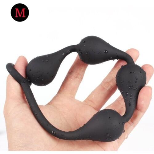 Anal Plug Silicone Butt Plugs Pulled Acupuncture Dilator Long Anal Ball Sex Toys For Women sexual toy adult sex shop for couples