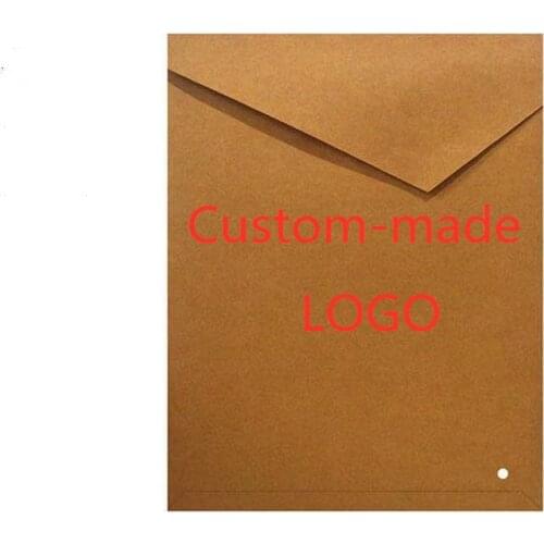 Large Kraft Paper Envelope Bag File Bag Clothing Bag advertising bag gift bag custom logo