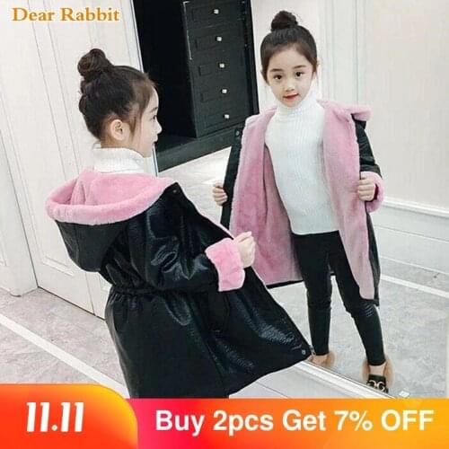 DEAR RABBIT Leather Jackets For Girls