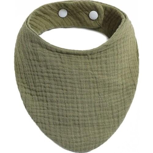 Baby Infant Cotton Bib Newborn Solid Color Triangle Scarf Feeding Saliva Towel Bandana Burp Cloth Boy Girl Shower Gifts