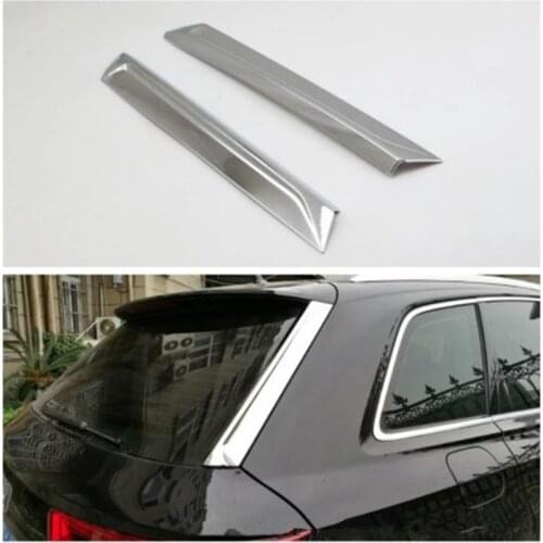 For Audi Q7 2016 Car Rear Window Side Trim Cover Styling Sticker ABS