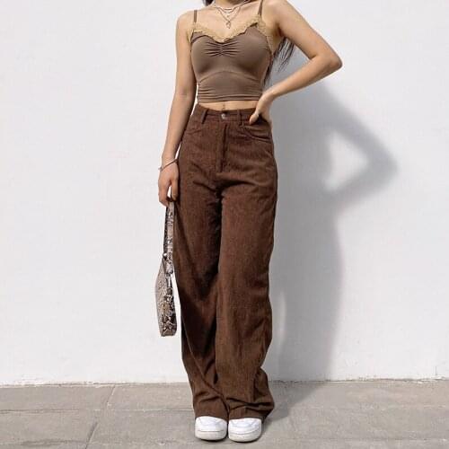 FANAN Women's Corduroy Trousers