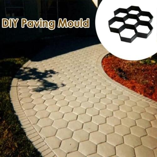 Garden Path Maker Mold DIY Paving Cement Brick Stone Road Concrete Mould Paving Molds Garden Buildings Supplies