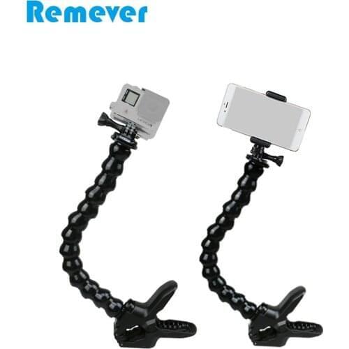 32cm Flexible Goose Neck Selfie Stick with Holder for Iphone Xiaomi Samsung Huawei 3.5-6inchs Android Phones Monopod for GoPro