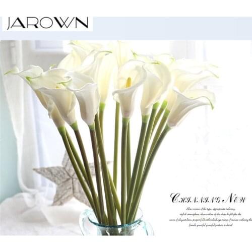 Artificial calla lily flower simulation real touch flowers hand bouquet flores wedding decoration fake flowers party supplies