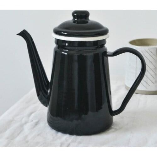 Drip Coffee Pot Long Mouthblack Modern Tools Small Mouth Barista Accessories Coffee Kettle Espresso Cafetera Coffeeware DF50KFH