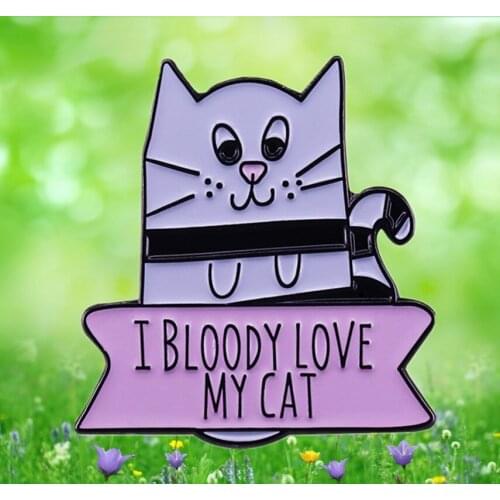 Kitten cat Enamel Pin brooch Kitty The perfect gift for any cat lady or gent