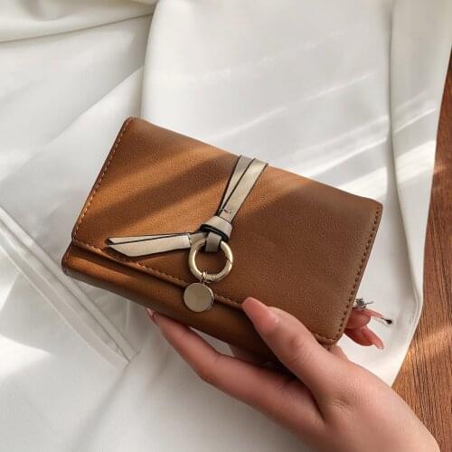 2021 Fashion Womens Wallet Female Short Wallets Hollow Leave Pouch Handbag for Women Coin PU Leather Purses Card Holder