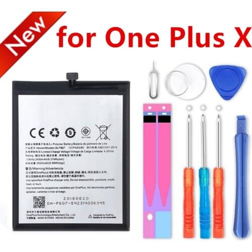 100% new BLP607 2450mAh Battery For Oneplus X One plus X OneplusX Smart Mobile Phone + Free Tools