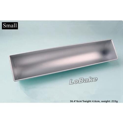 Newest 36.4cm long half-round shape smooth wall proffesional anodizing alloy metal toast mousse pudding maker molds for baking