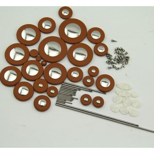 1set New alto sax repair parts screws,parts+Tenor sax pads Complete Set of 25 p