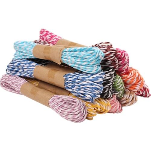 Wrapping Twine Rope Thread Scrapbooks Invitation Flower Decoration 10M DIY Twisted Paper Raffia Craft Favor Gift