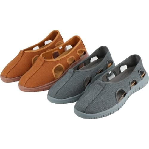 Unisex 3color coffee/graySummer buddhist shaolin monk kung fu tai chi shoes buddha zen lay meditation arhat martial arts sandals
