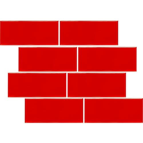 Peel and stick tile self-adhesive shiny tiles for kitchen bathroom backsplashes 3D wall sticker wallpaper 10*8.4 inch/sheet