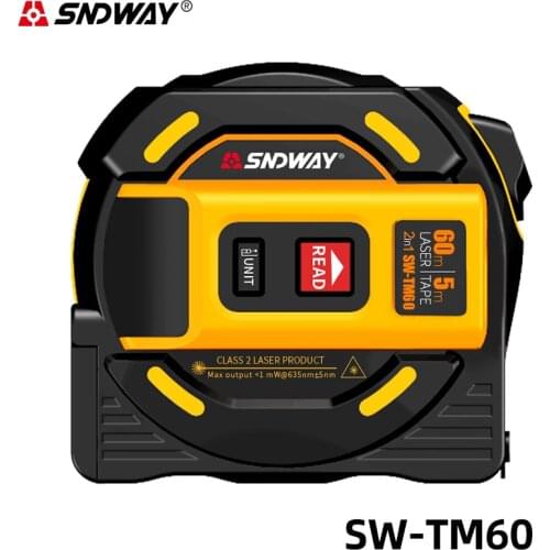 Sndway Nieuwe Laser Afstandsmeter Laser Afstandsmeter Multi Functie Zelfsluitende Hand Tool Apparaat Laser Range Finder