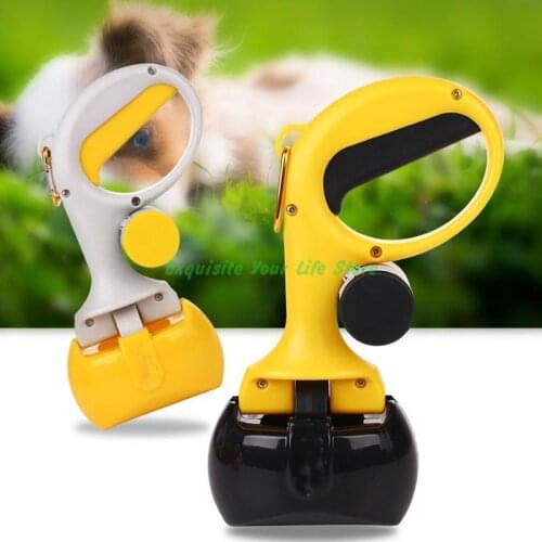 Portable Pet Pooper Scooper Dog Pickup Clip Waste Scoop Sanitary Pickup Remover for Outdoor Cleaning Puppy Cat Easy Cleaning