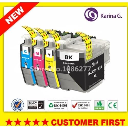 1Set for LC3119 ink Cartridge for Brother MFC-J6980CDW/MFC-J6580CDW full ink for lc3119 Apply to Japan