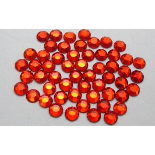 288 Red FlatBack Crystal Rhinestone 4mm Flat Back Gem SS16 + Storage Box