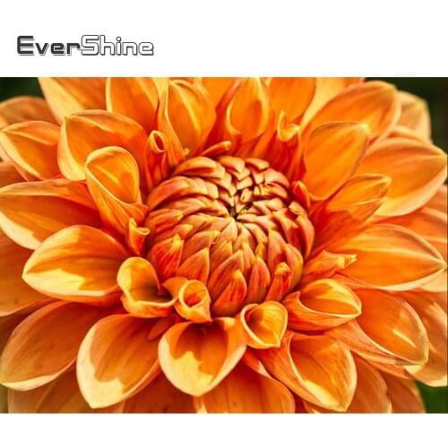 Evershine Diamond Embroidery Flowers Full Square Diamond Painting Cross Stitch Flower Diamond Mosaic Set Gift Wedding Decoration