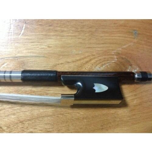 Carbon fiber violin bow 4/4 nice colorful fiber stick , ebony shell inlay frog