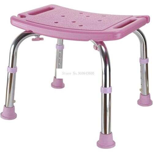 34-44cm Height Adjutable Pregnant Woman Safety Shower Stool Bench Anti-Skid For Older Bath Stool For Elderly/Disabled People